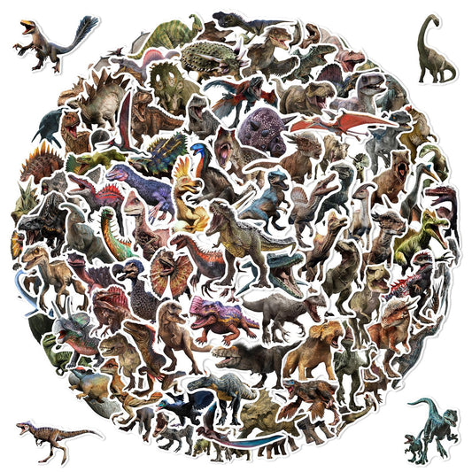 WANVAE Jurassic dinosaur stickers on a laptop for personalization and fun