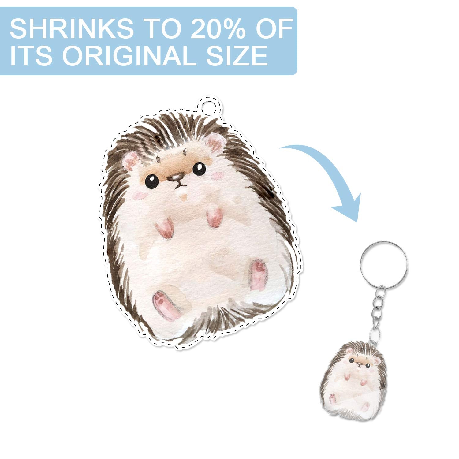 Warckon create miniature world with shrink paper for creative play.
