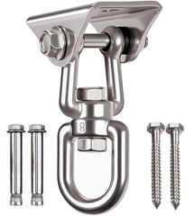 WAREMAID heavy-duty 360° swivel hanger in stainless steel for indoor or outdoor hanging.