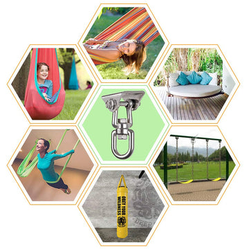 WAREMAID porch swing hanger provides secure support for wooden frames and decks.