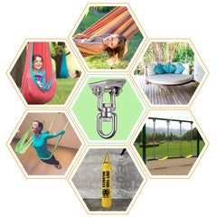 WAREMAID porch swing hanger provides secure support for wooden frames and decks.