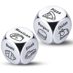 Wareon date night food dice in gift box for couples to decide meals playfully.