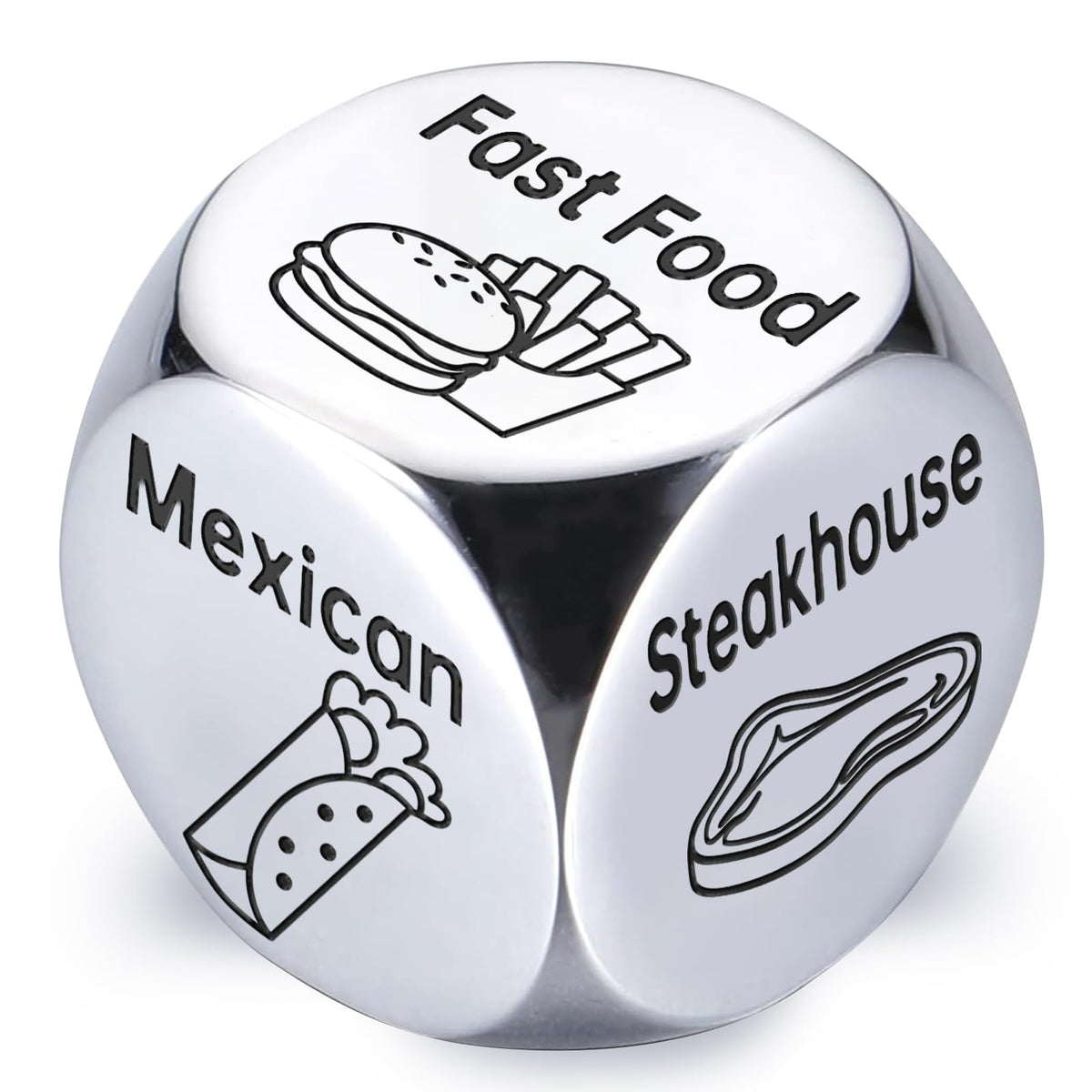 Wareon valentines steel dice with protective film, ideal for gift giving.