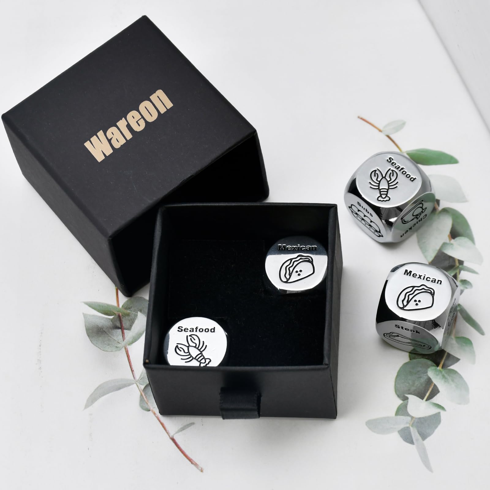 Wareon wedding or anniversary dice for playful couple rituals.