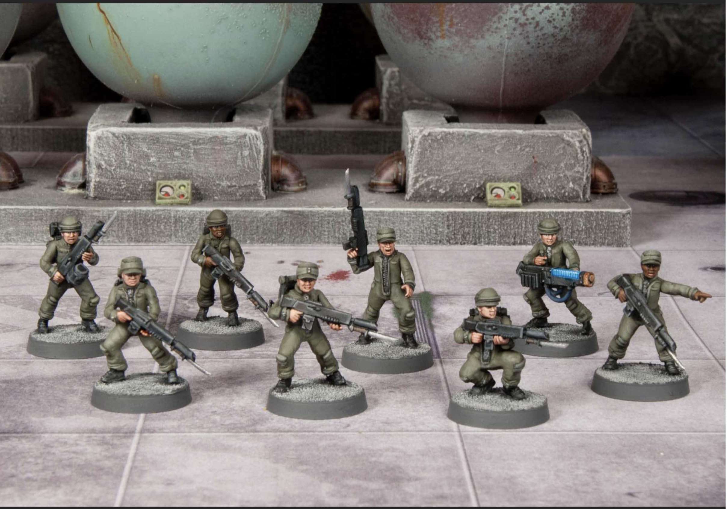 Wargames Atlantic Death Fields Cannon Fodder 30 figures for massed tabletop engagements.