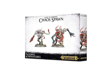 Warhammer Age of Sigmar Chaos Spawn miniature assembly focus for tabletop battle readiness.