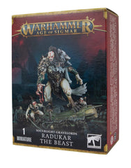 Radukar the Beast miniature from Warhammer Age of Sigmar, bold tabletop presence