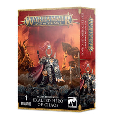 Warhammer Age of Sigmar Exalted Hero of Chaos (Black) miniature, ideal centerpiece for Slaves to Darkness armies