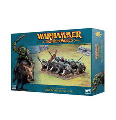 Warhammer The Old World Orc Boar Boyz Mob on war boars, ideal for immersive tabletop battles and conversions.