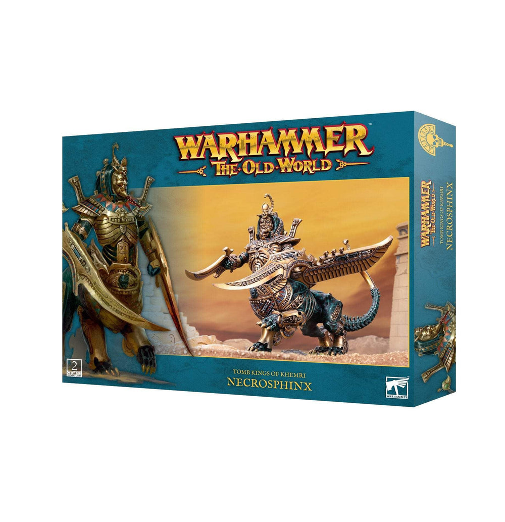 Warhammer The Old World Tomb Kings of Khemri Necrosphinx - dramatic tabletop centerpiece for battles.
