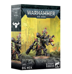 Warhammer Orks Big Mek front view shows dual weapon options for epic battles.