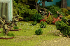Warlord Games 5m metal razor wire wargame terrain detail adds authentic perimeter texture.