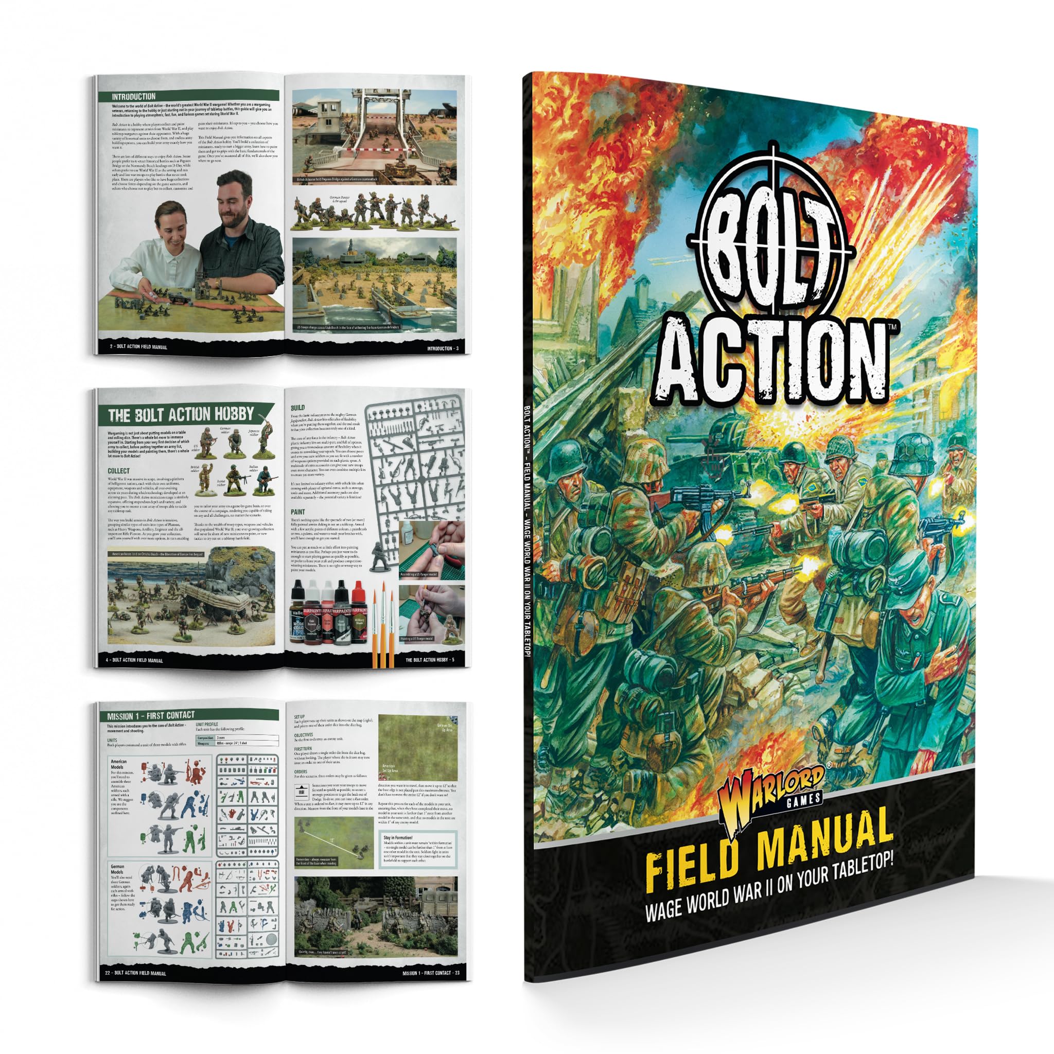 Warlord Games Bolt Action Starter Set US Rangers frames for dynamic WWII battles