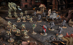 Plastic Stahltruppen infantry miniatures ready for tabletop deployment