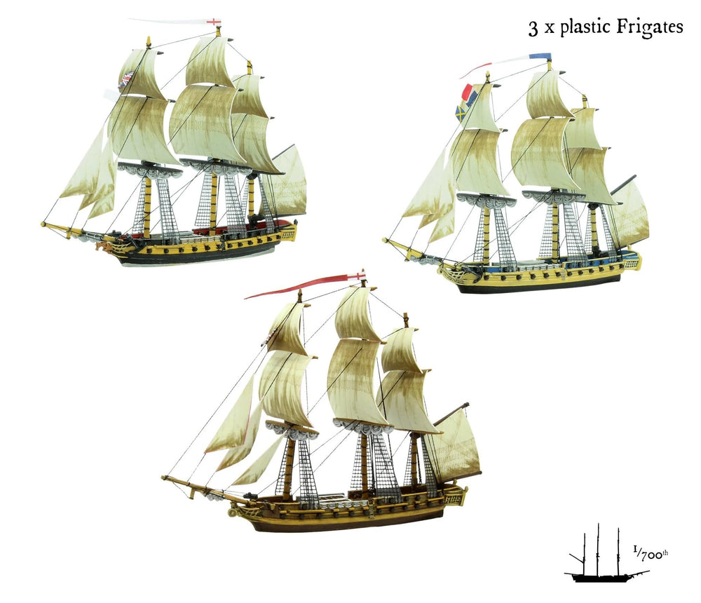 Warlord Games Master Commander miniatures painting shot visualizing painted fleets.