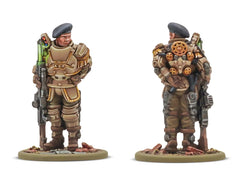 Mk I Automated Infantry advancing with detailed resin miniatures