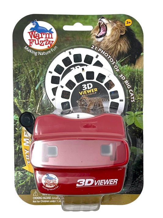 Warm Fuzzy 3D Big Cats Viewer Lion Disc for classroom study and interactive learning at home