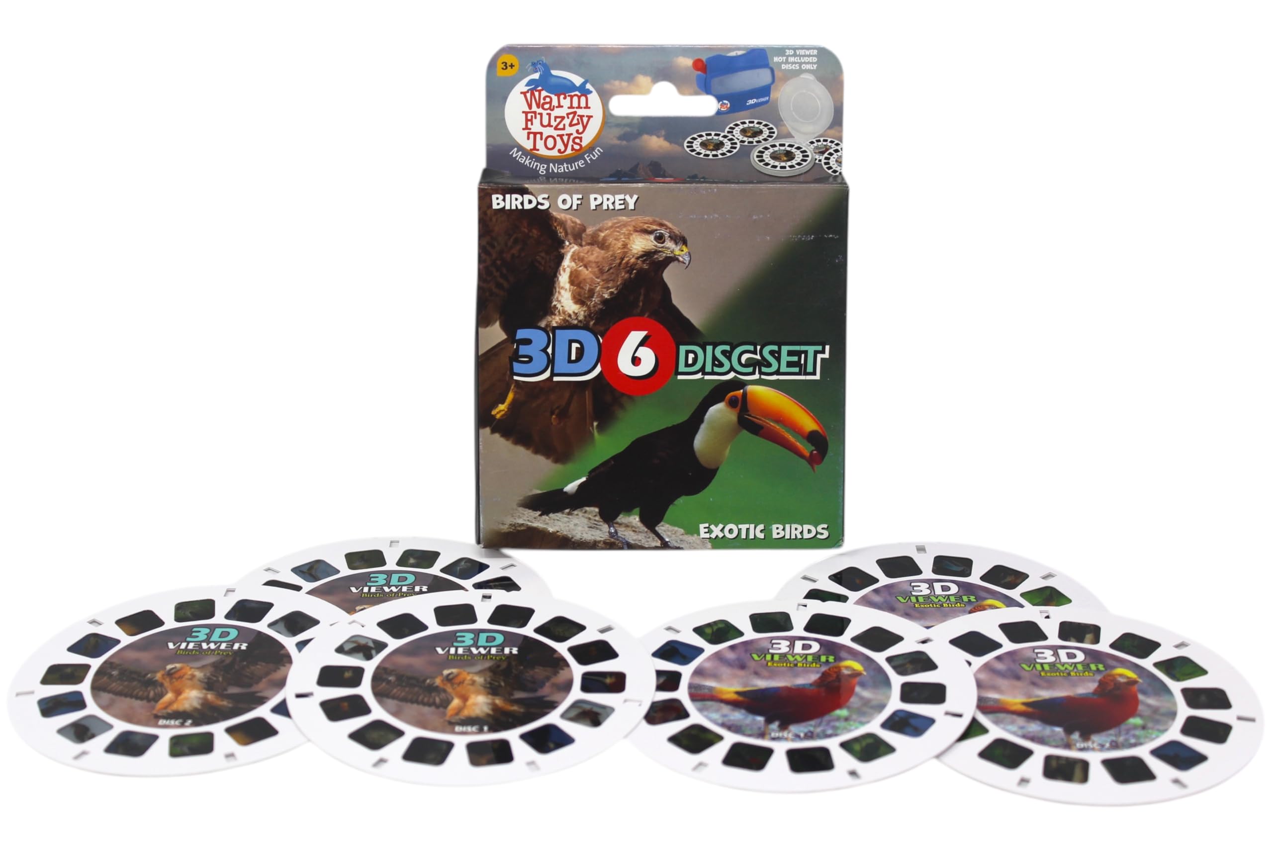 Warm Fuzzy Viewfinder Reels features the American Kestrel for engaging wildlife exploration.