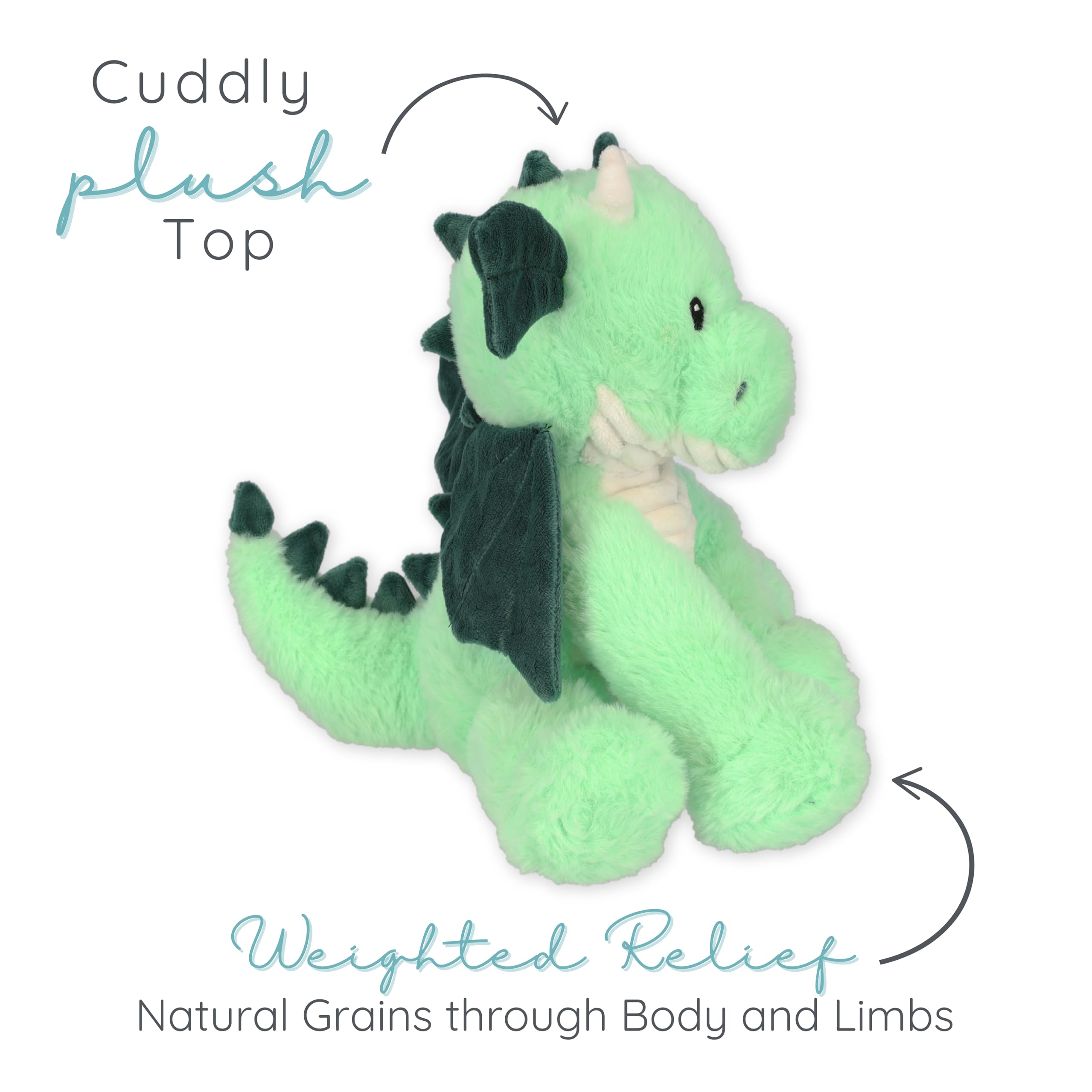Warm Pals Daniel Dragon plush in freezer image suggests refreshing cool-down option.