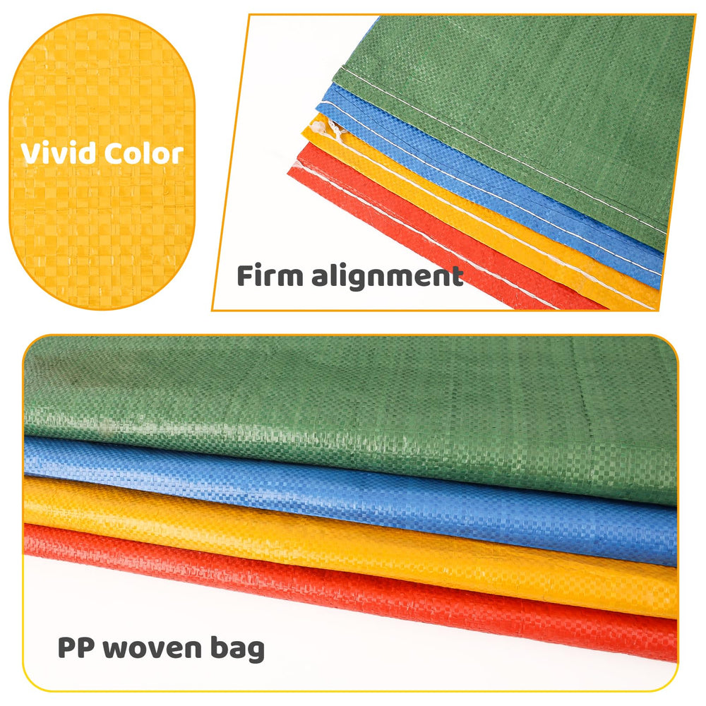 Durable PP material Warmfarm sacks resist tearing for repeated yard play.