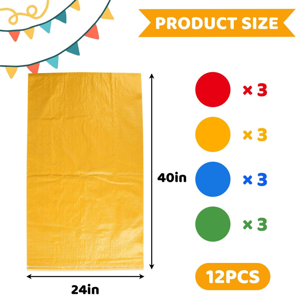 Warmfarm large-size sacks suitable for both kids and adults to race together.