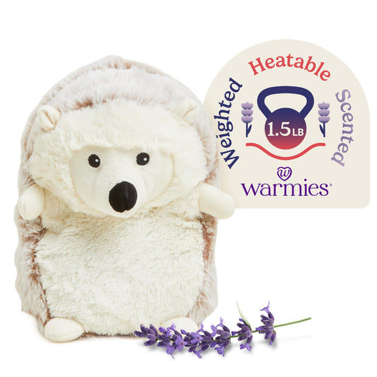 Warmies Hedgehog microwavable plush for cozy warmth and comfort.