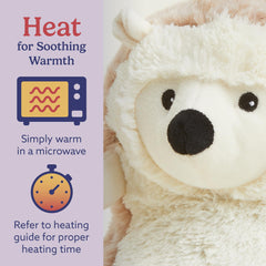 Warmies Hedgehog weighted plush with lavender aroma for comforting hugs.