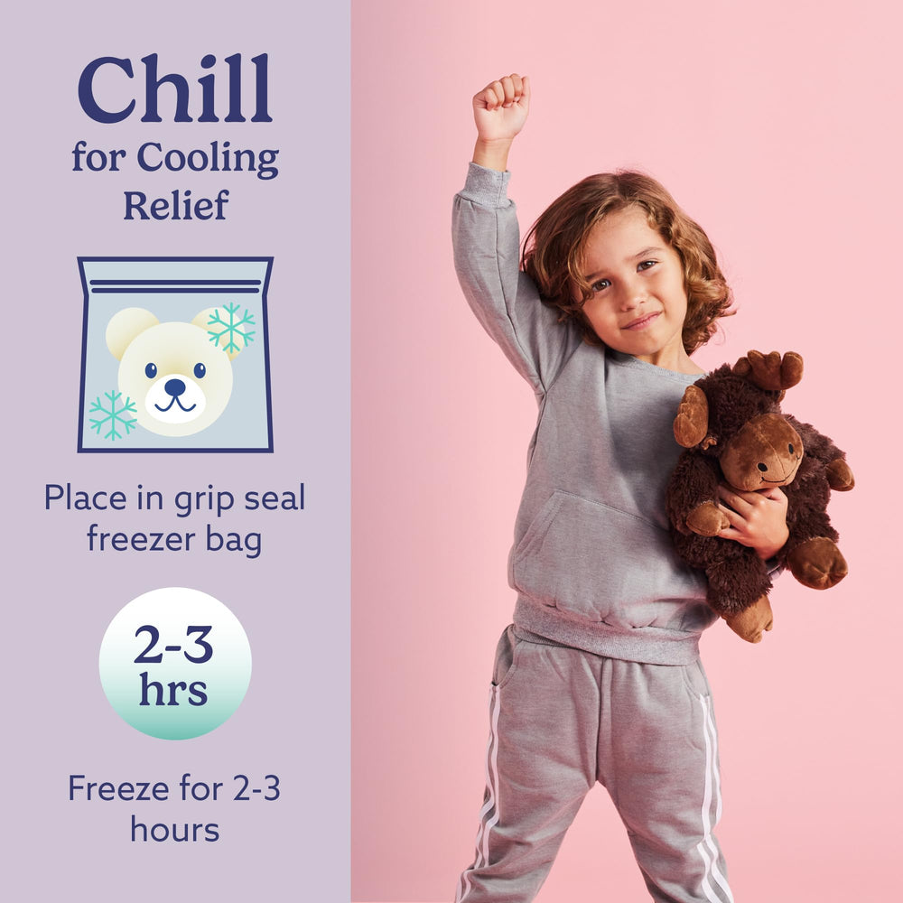 Warmies Moose lavender-scented plush adds a gentle fragrance for winding down.