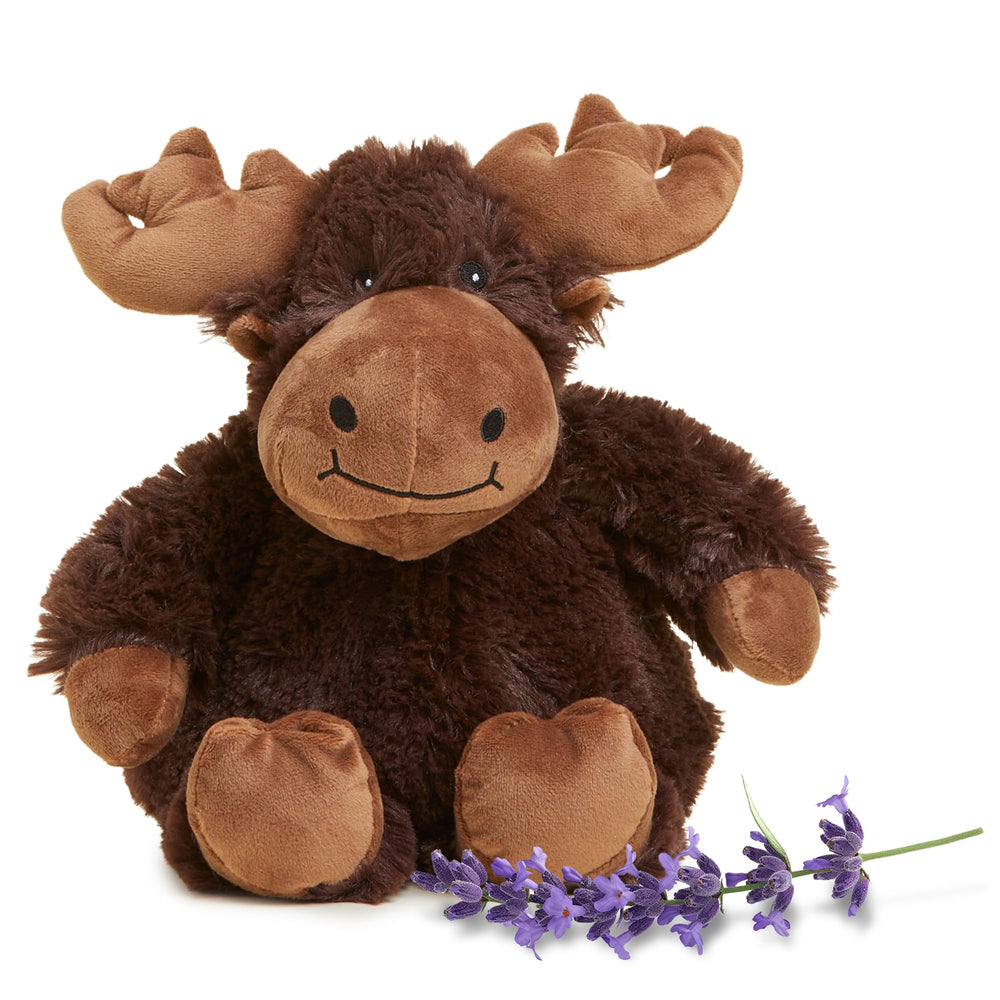 Warmies Moose snuggle plush for cozy evenings and bedtime comfort.