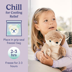 Warmies Otter Junior lavender aroma adds gentle scent