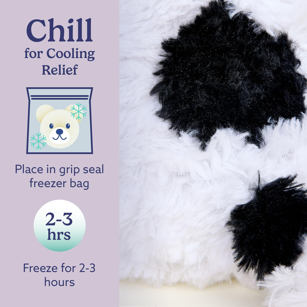Warmies Peanuts collab Snoopy plush, a safe and gift-ready cuddle buddy.