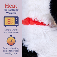 Warmies Red Heart Snoopy lavender-scented plush promotes calm bedtime ambiance.
