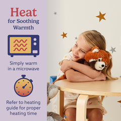 Warmies Red Panda lightly lavender-scented for a calm bedroom atmosphere.