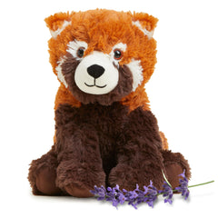 Warmies Red Panda microwavable plush for soothing warmth during snuggles.