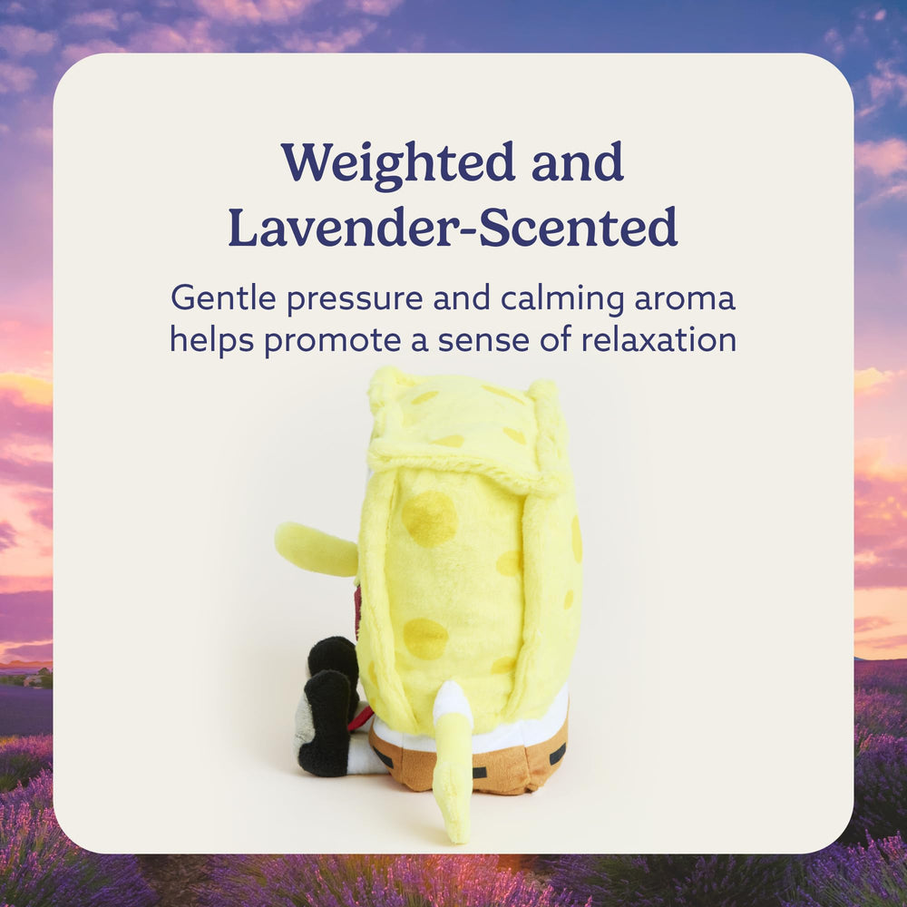 Warmies SpongeBob freezing-cooling option provides a refreshing cool touch.
