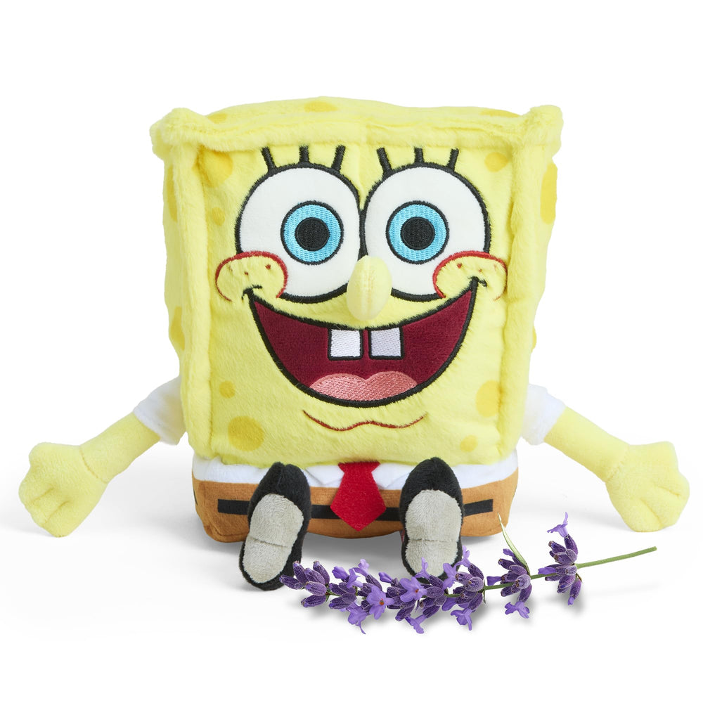 Warmies SpongeBob microwavable plush radiates cozy warmth for snuggles.