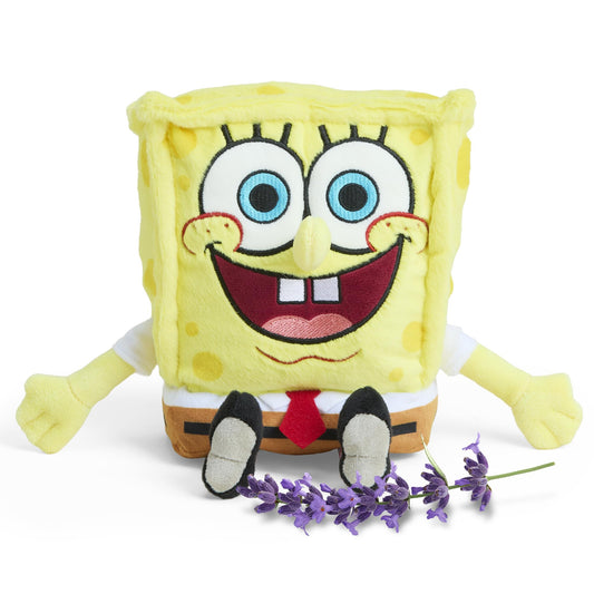 Warmies SpongeBob microwavable plush radiates cozy warmth for snuggles.