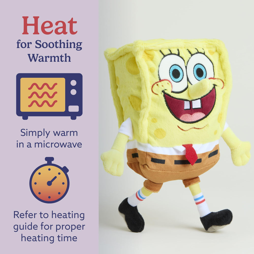 Warmies SpongeBob weighted plush delivers a gentle, comforting feel for relaxation.