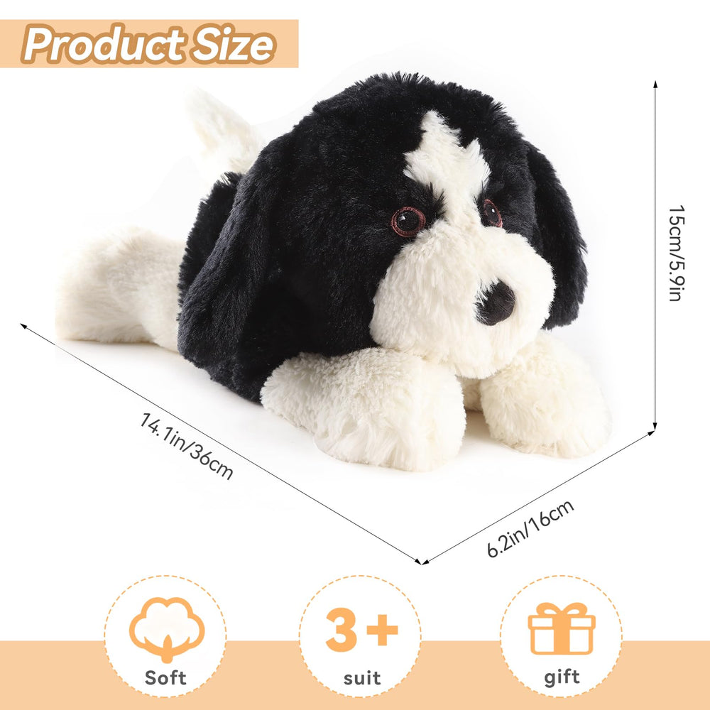 WarmPal Border Collie Plush kid-friendly texture for gentle hugs