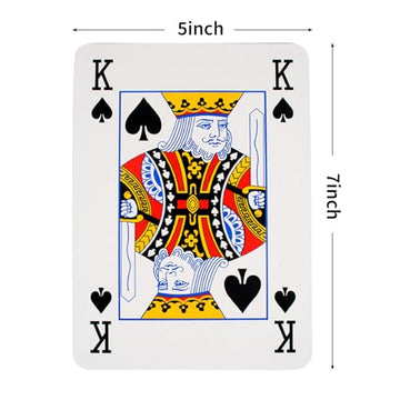Warmtree jumbo cards back design highlights secure texture for smooth shuffling.