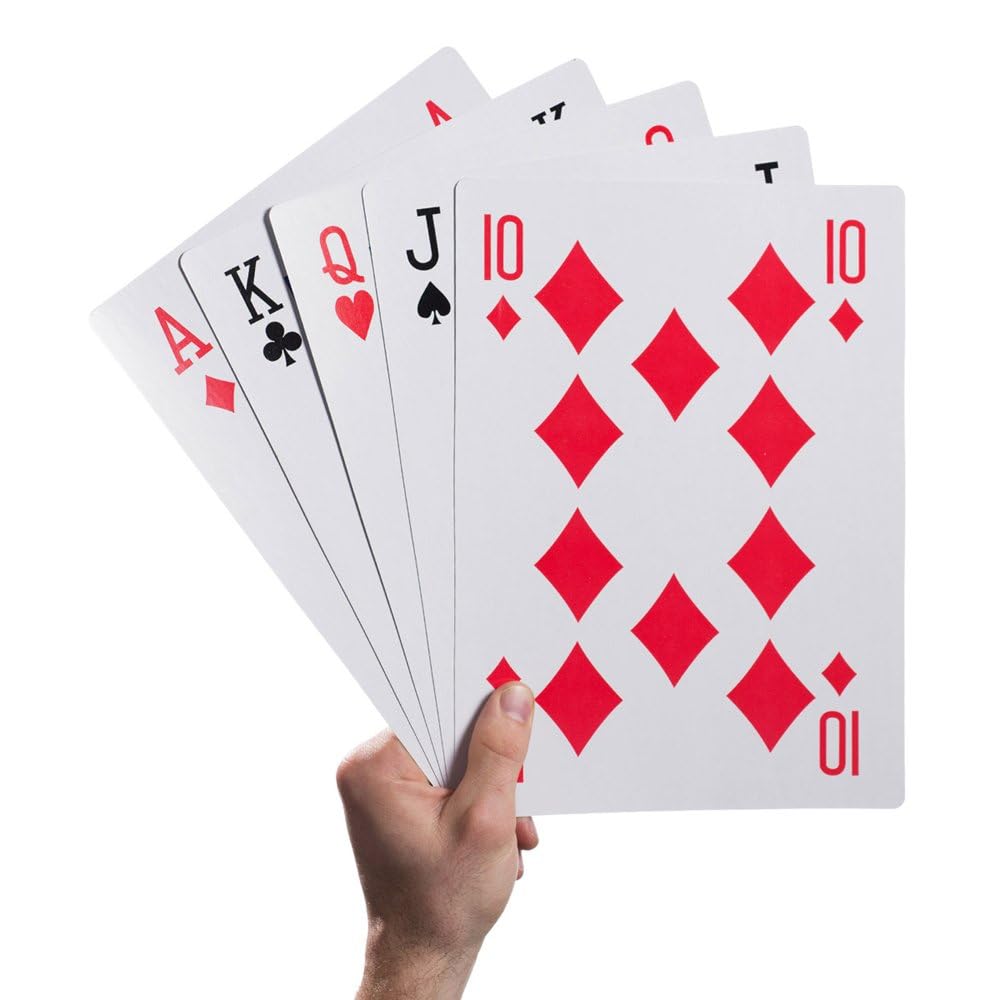 Warmtree jumbo cards front view shows oversized visuals for easy visibility and handling.