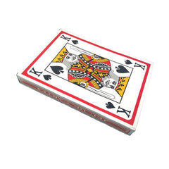 Warmtree kids playing with giant cards for family-friendly activities.