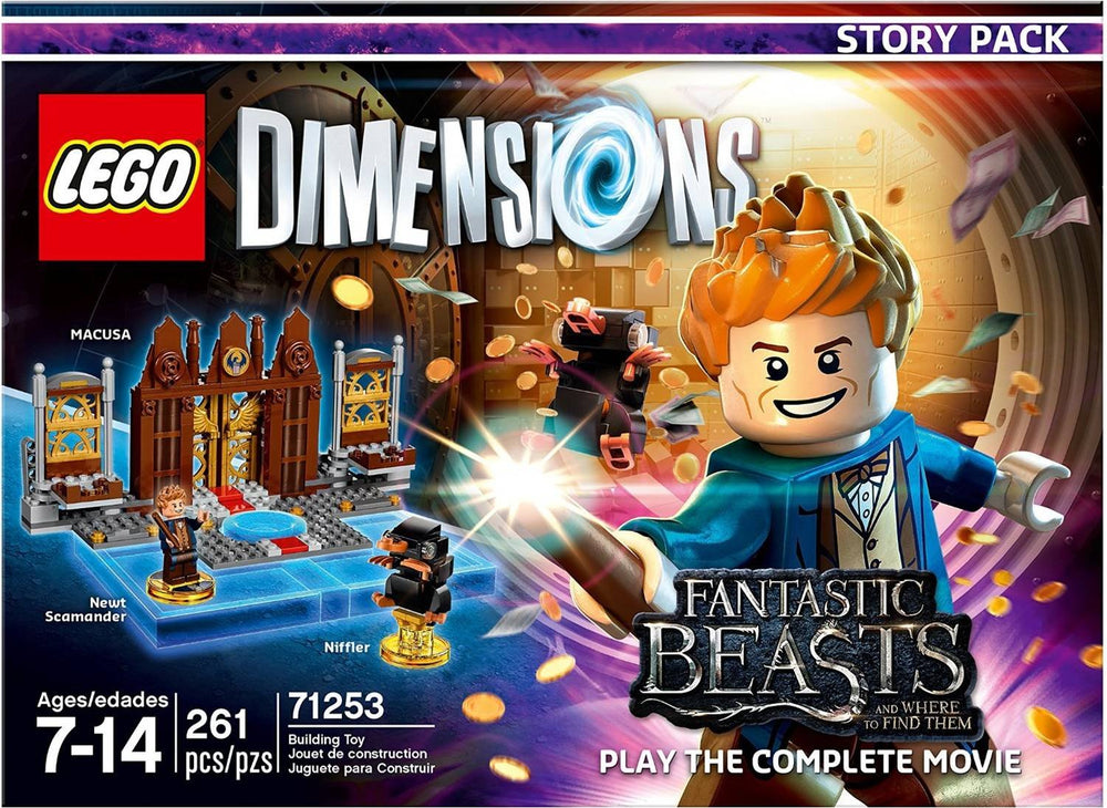 Warner Bros Fantastic Beasts Story Pack image featuring Newt Scamander and Niffler figure in action for immersive play.
