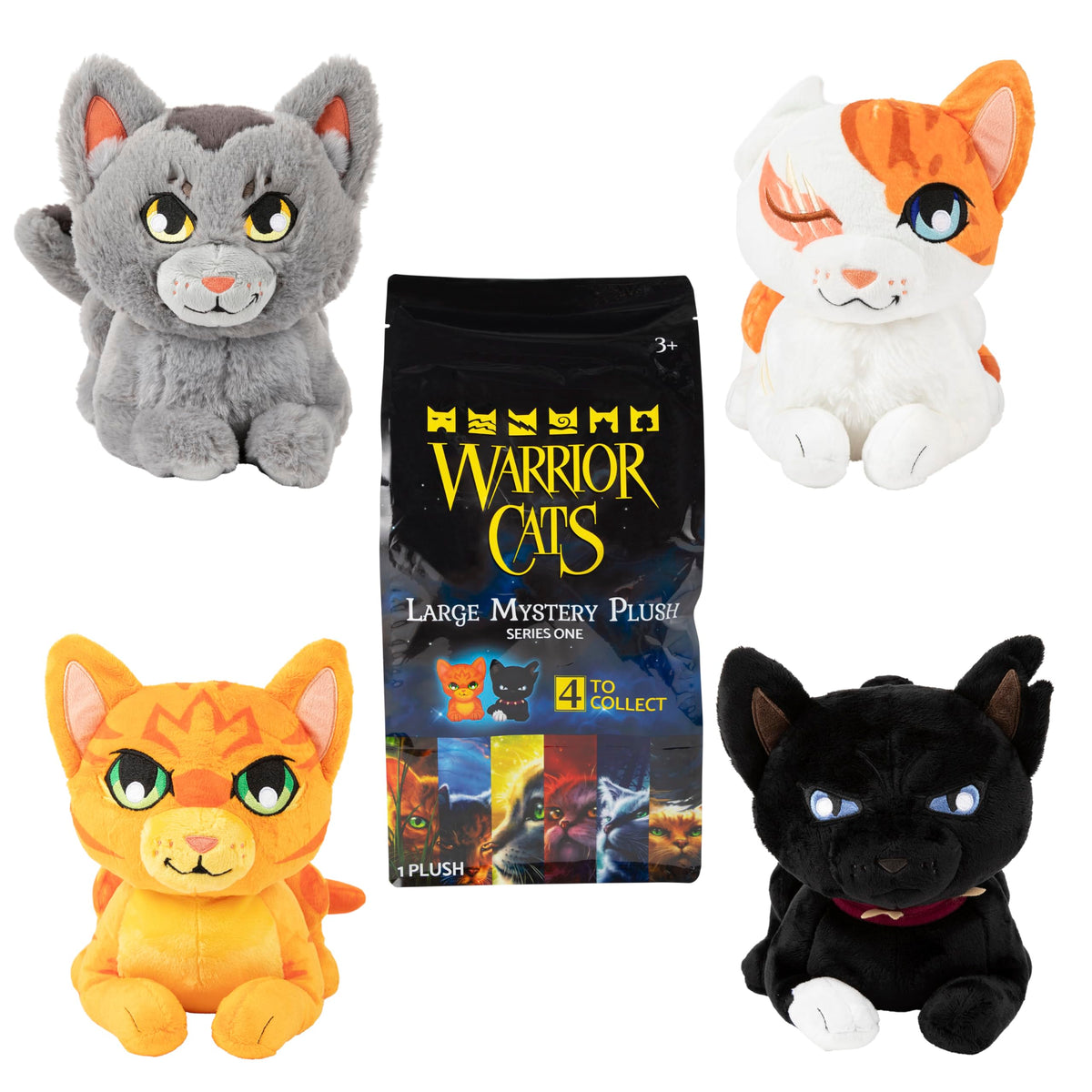 Warrior Cats Firestar plush 11-inch with detailed eyes for display and imaginative play