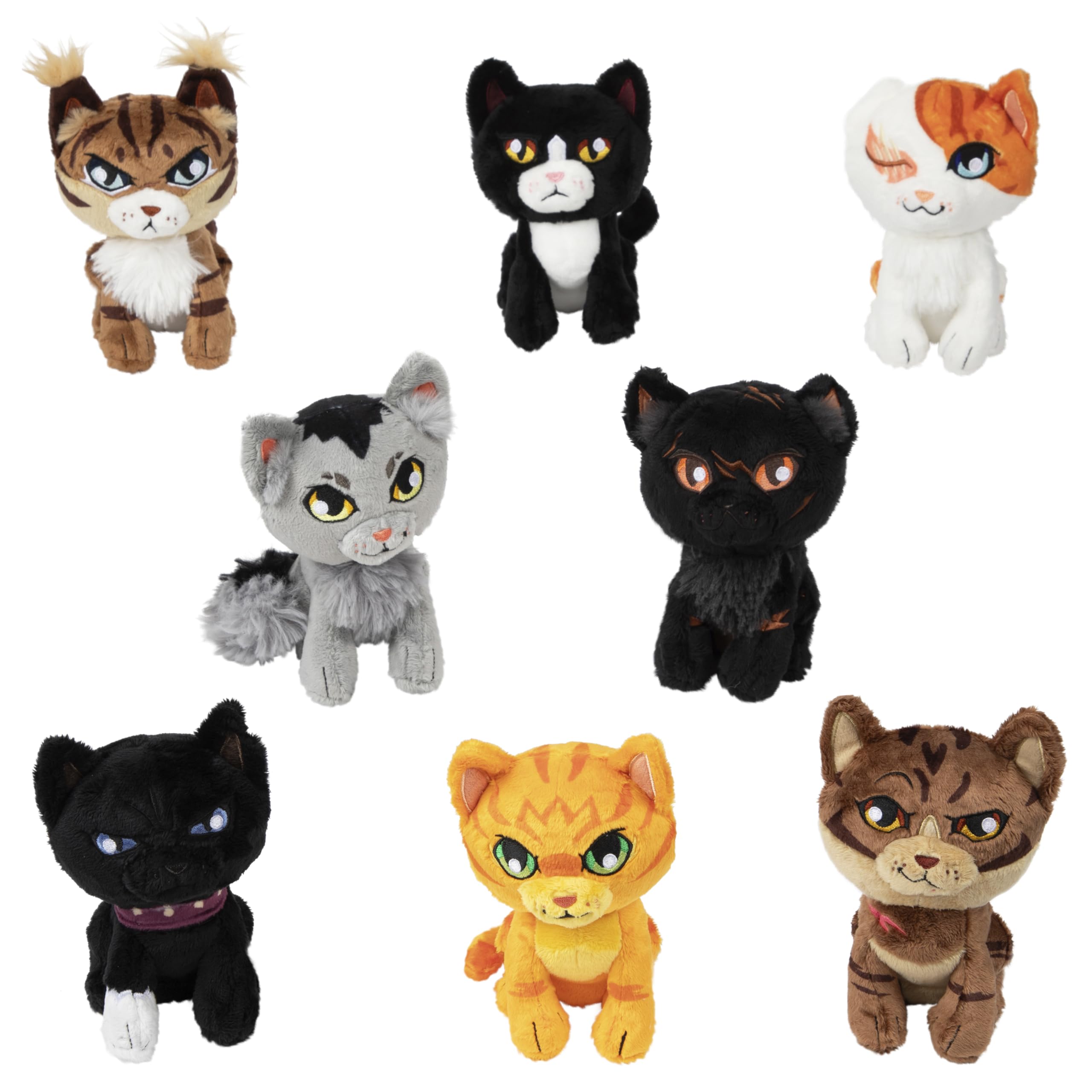 Warrior Cats mini mystery plush Scourge: bold colors ready for display