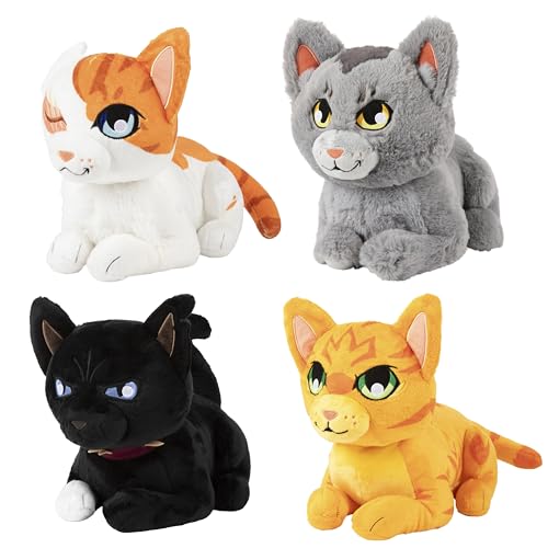 Warrior Cats Scourge plush 11-inch with bold expression for dramatic play