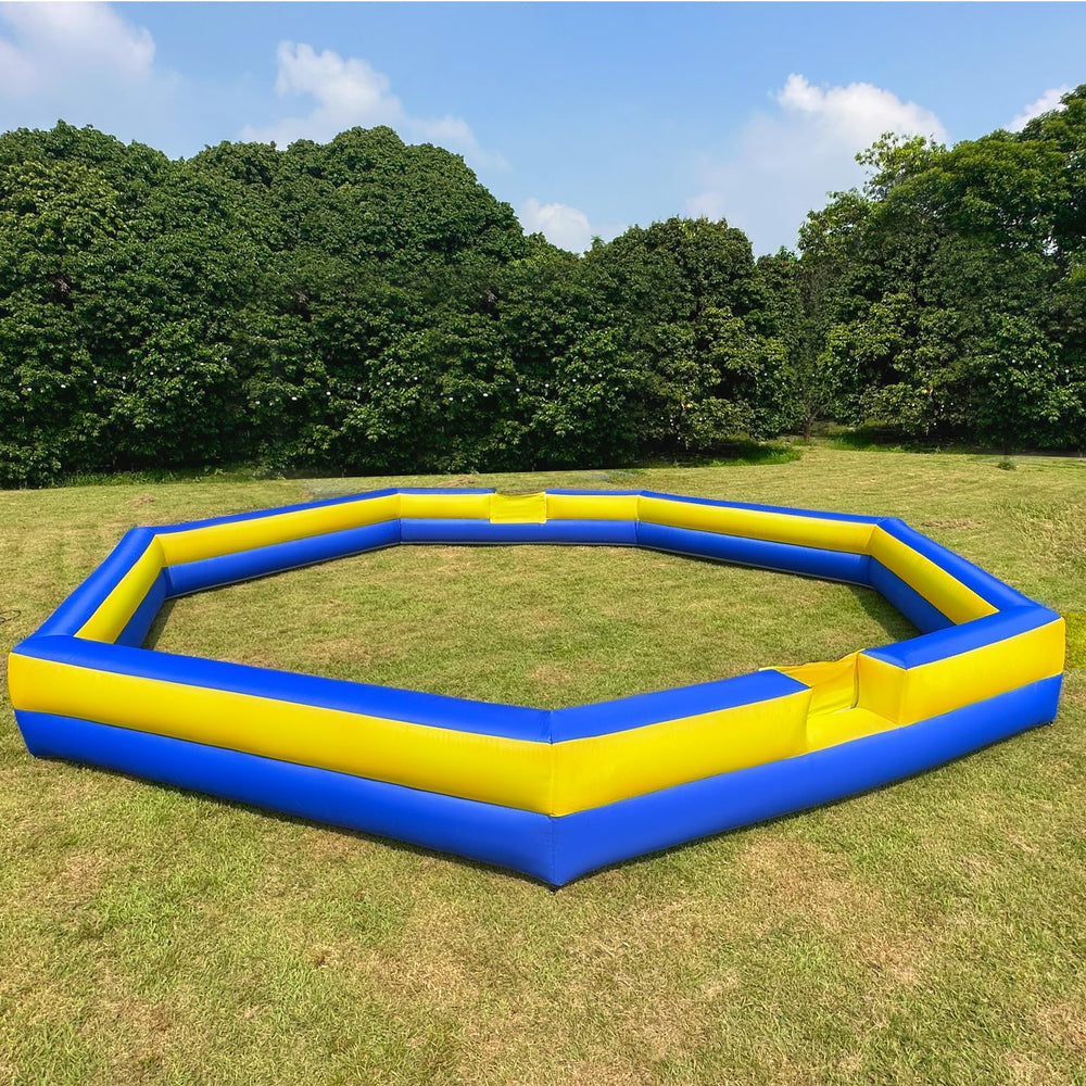 WARSUN giant 26ft gaga ball pit with built-in blower enables quick setup