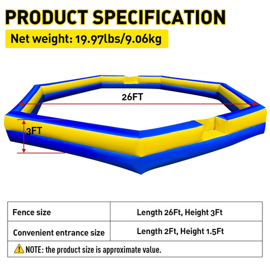 WARSUN gaga ball pit for outdoor use with rugged fabric and durability