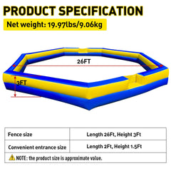 WARSUN gaga ball pit for outdoor use with rugged fabric and durability