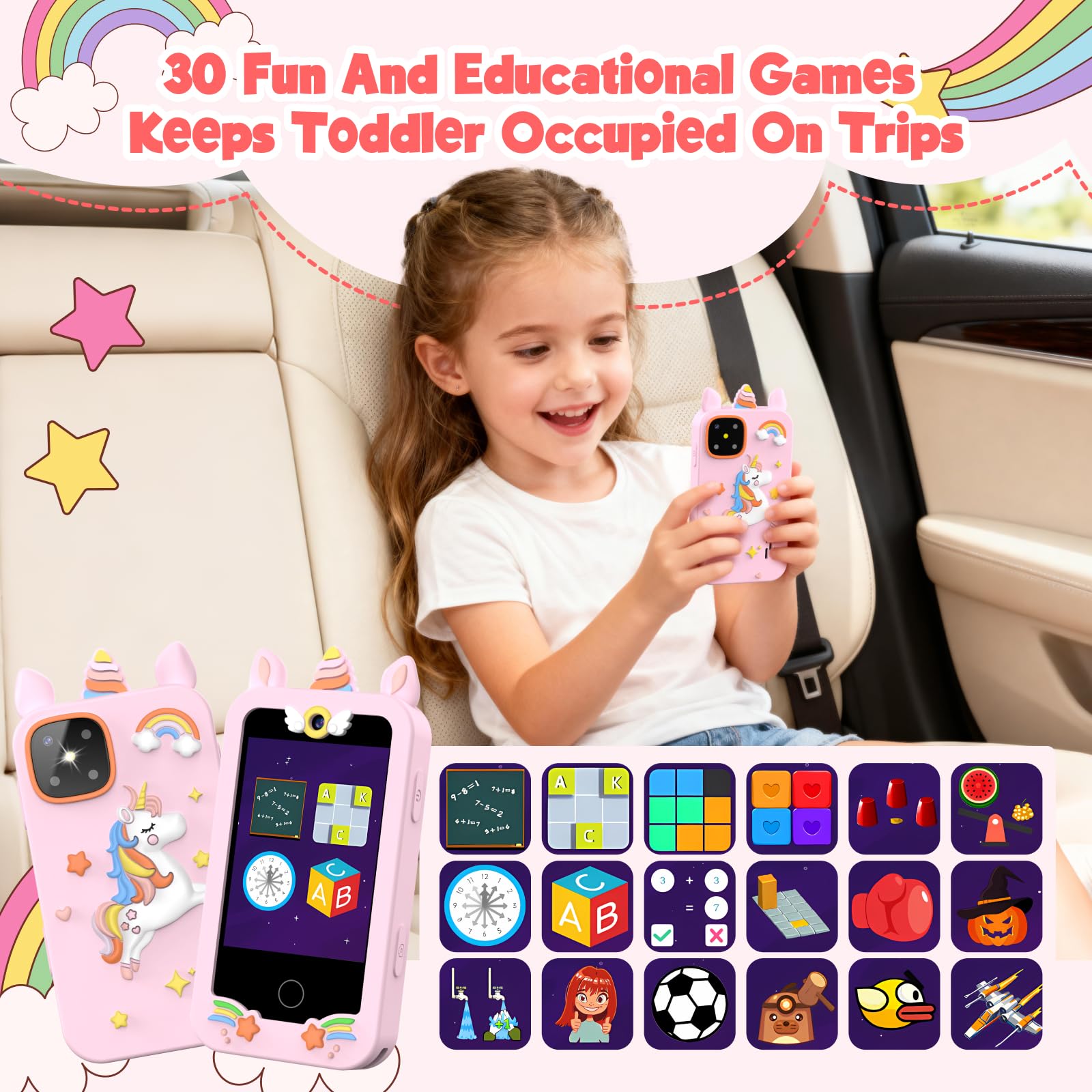WARWARS 2.8-inch touchscreen keeps interactions simple for kids.